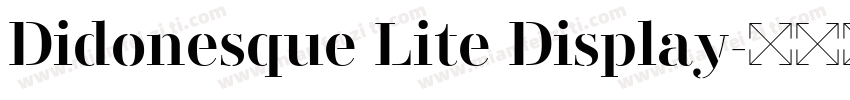 Didonesque Lite Display字体转换